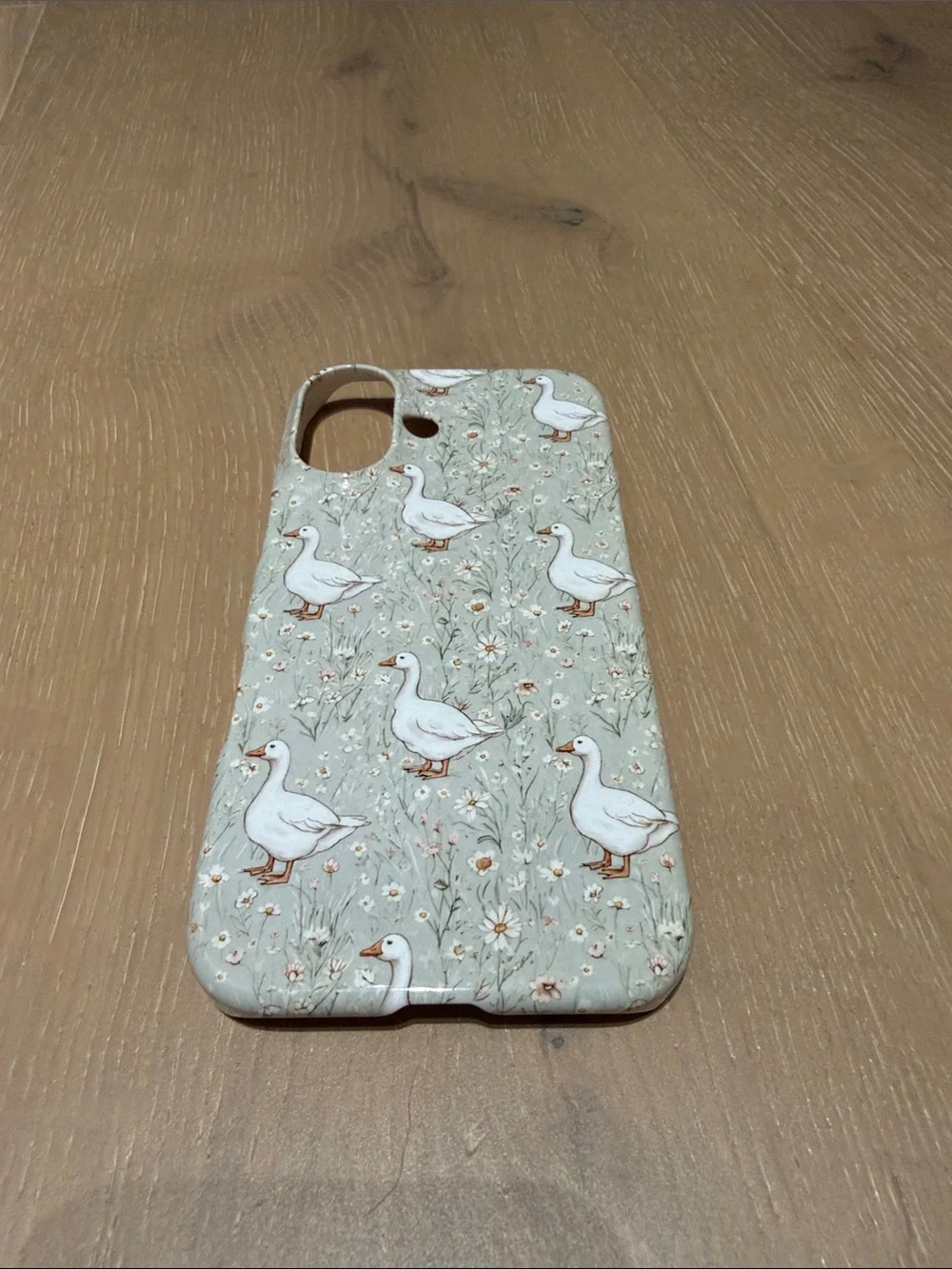 Cute Goose Pattern iPhone 16 Phone Case - Sage Green (Brand new - never used)